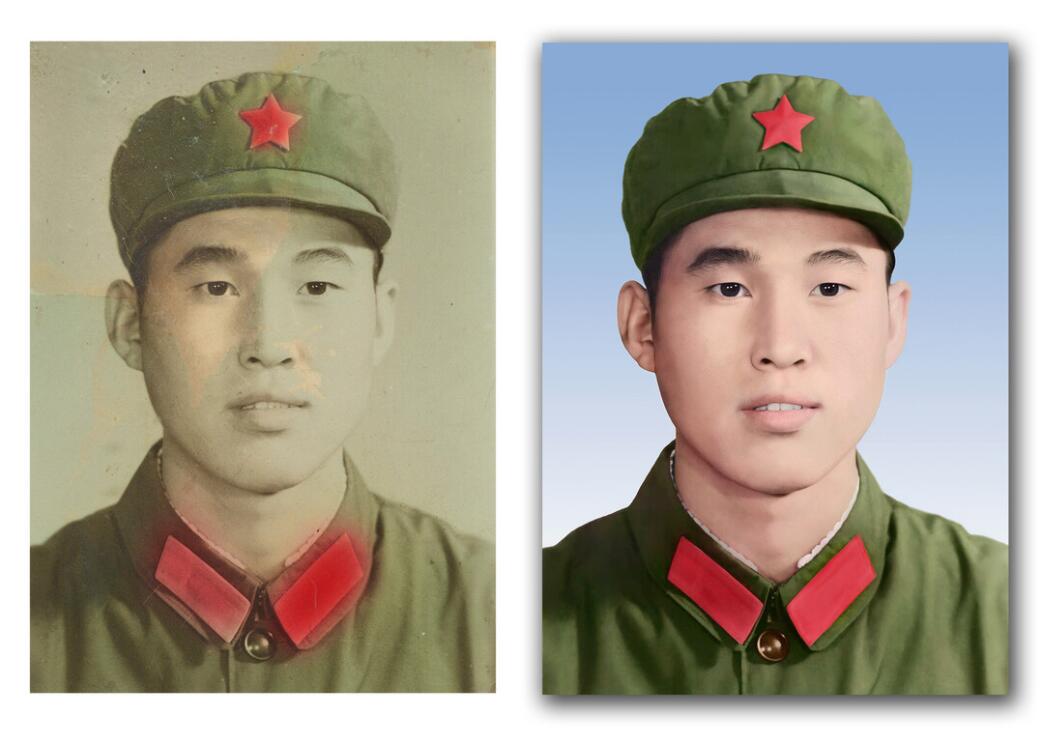 仪征破损照片修复-18